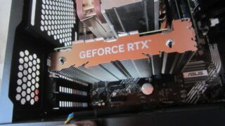 GeForce RTX 3050 KalmX 6GB(ファンレス＆補助電源不要)を購入して設置しました