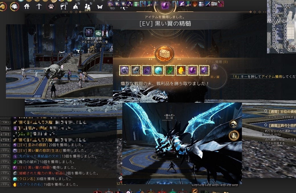 アエテリオン城に現れた黒い翼討伐してきた03